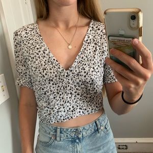 Floral Cropped Pacsun Shirt